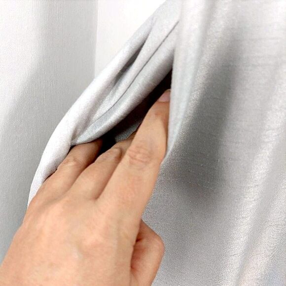 Alfred Sung Dove Gray A-Line Bow Cocktail Dress Sz 8 | Audrey Hepburn Jackie-O - Picture 7 of 11